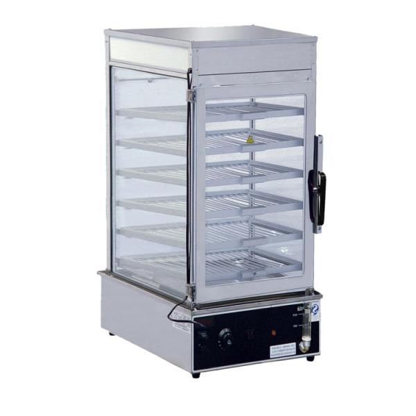 Buy cheap Electric Bun Steamer Steam Cabinet Food Display Steamer Stainless Steal Grey Color from wholesalers