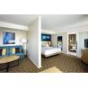 Buy cheap Ash Veneer Hotel Bedroom Furniture Sets With Fabric Sofa , Five Star Hotel Furniture from wholesalers