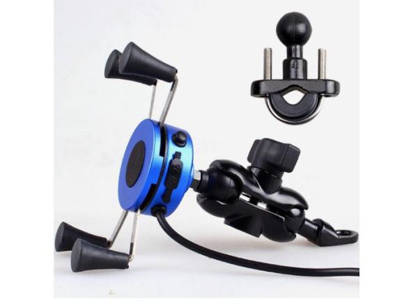 Buy cheap Aluminium Alloy Motorcycle Handlebar Phone Mount For 3.5-6 Inch Screen from wholesalers