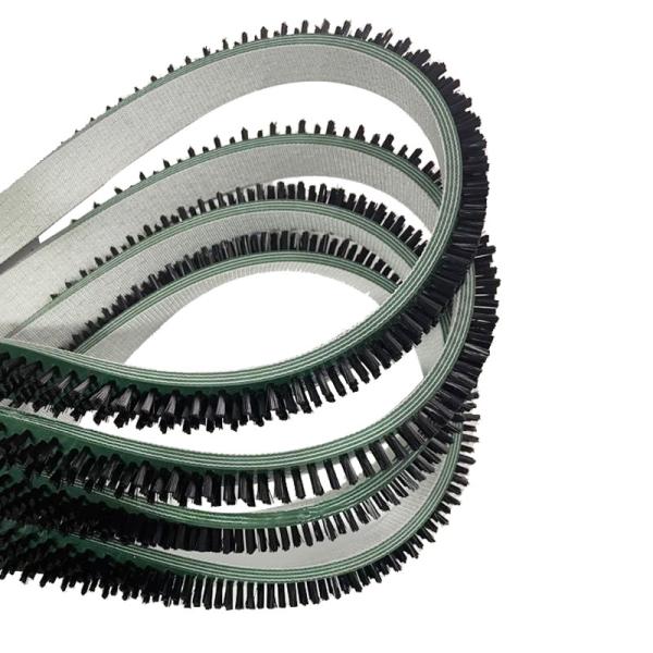 Buy cheap Nylon Bristle Leather Flexible Flat Belt Brushes For Conveyor Cleaning from wholesalers
