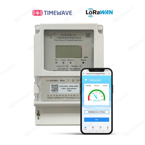 Buy cheap TimeWave Three Phases Electric Meter IoT LoRaWAN Smart Measuring Device DDZY2397 from wholesalers