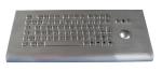 IP65 waterproof mountable stainless steel kiosk metal keyboard with trackball