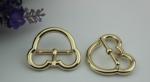 Luggage hardware accessories Mickey Mouse shape 25 mm gold zinc alloy pin buckle