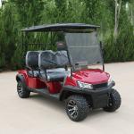 4 Seater Red New Electric Golf Cart 72v Off Road High Speed With Seat Belts