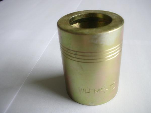 3/4 Hydraulic Hose Ferrule Fittings Quick Coupling Carbon Steel Material OEM