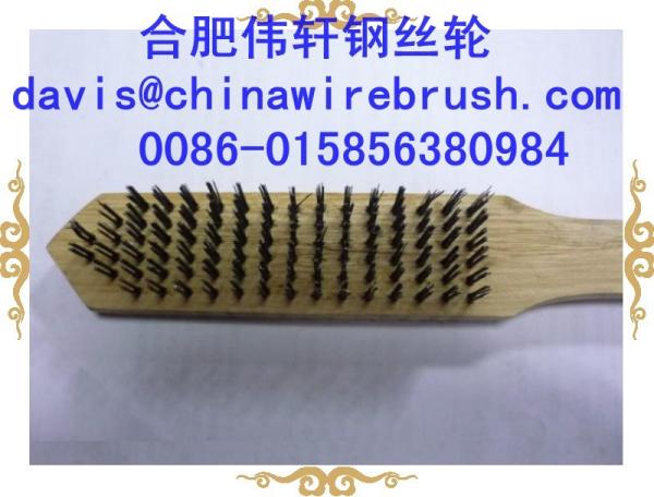 Buy cheap 6 Row (6*16) Metal Wire Wooden Handle Brush from wholesalers