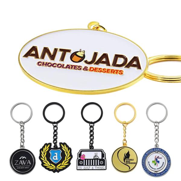 Metal Soft Hard Enamel Keychains Keychain Custom Logo 3D 2D Keyrings Keychain