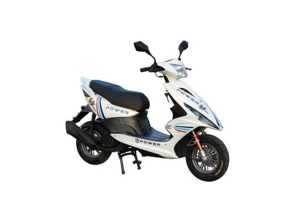 Buy cheap Iron Muffler Street Legal Gas Scooters Silvery Alloy Wheel Front Disc Rear Drum from wholesalers