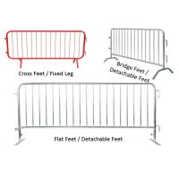 Buy cheap 1.1*2.5m Portable Crowd Barriers , Powder Coated Type Construction Site Barrier product
