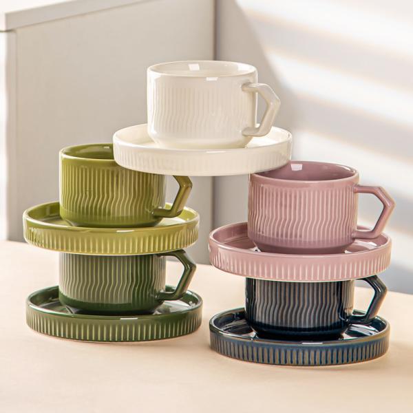 Nordic 200cc Ceramic Glazed Expresso Mug For Business Gifts Cappuccino And Latte