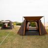 Buy cheap 6 Person Spacious Brown Color Waterproof Coated Polyester Outdoor Large Family Camping Tent Houses With Fiberglass Poles from wholesalers
