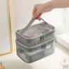 Buy cheap NEW GAUZE MAKEUP BAG LARGE CAPACITY TRAVEL SIMPLE PORTABLE TOILETRY BAG DOUBLE LAYER PORTABLE COSMETIC STORAGE BAG from wholesalers