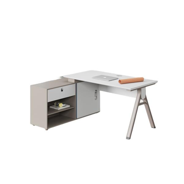 Extendable Modern Design Light Luxury Office Desk and Chair Combination for 2-4