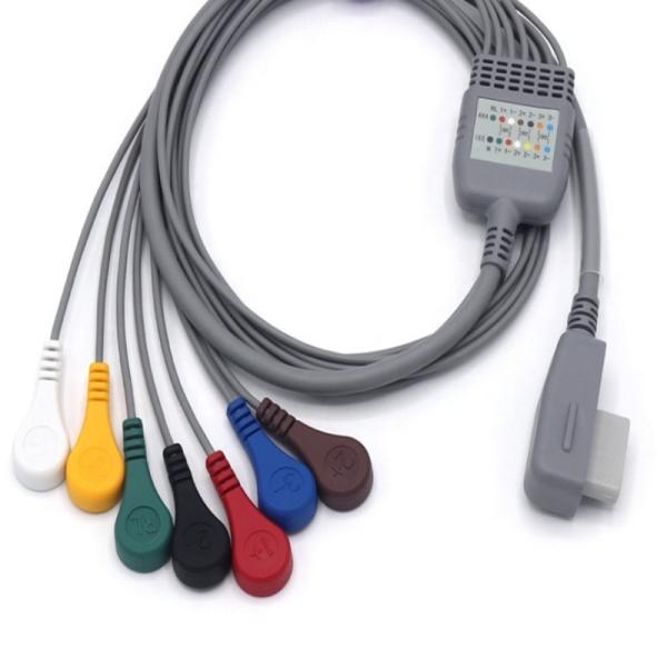 Buy cheap ISO13485 Recorder ECG Holter Cable Portable With 7 Leads Snap from wholesalers