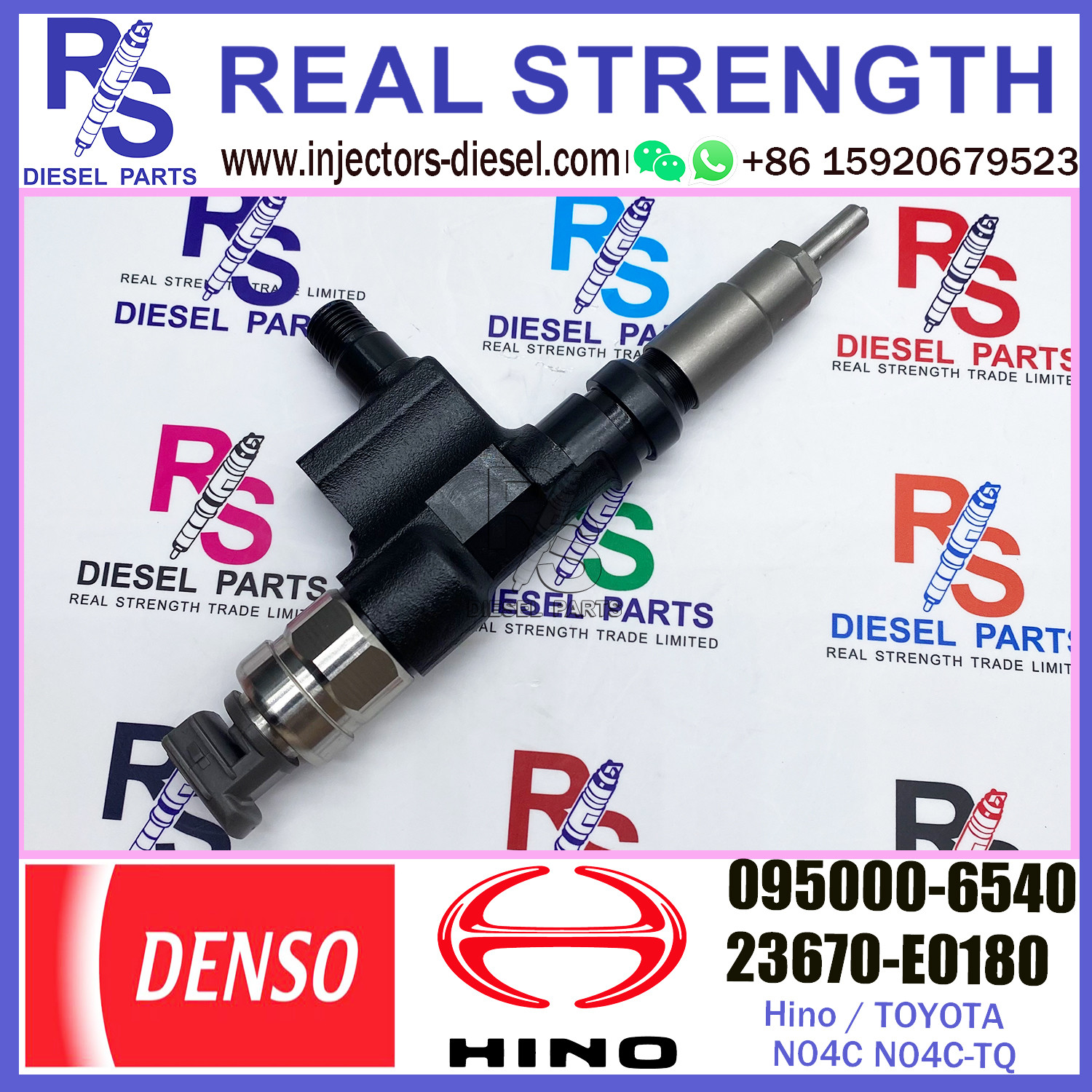 Original diesel common rail injector 095000-6540 095000-6541 for TOYOTA HINO 23670-E0180 23670-E0181 23670-78130