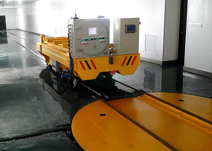 AC power 30t heavy duty rotating platform cart for Saudi Arabia painting line