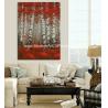 Buy cheap Hand Painted Modern Art Oil Painting Brich Forest , Abstract Landscape Painting from wholesalers