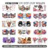Buy cheap Custom UV DTF Cup Wraps Transfer Printing Crystal Transfer Sticker UV DTF Sticker Cup Wraps Transfers For 16oz from wholesalers