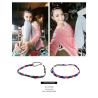 Buy cheap Korean version of the brightly colored triangle geometric stitching headband hair band from wholesalers