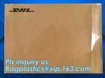 packing list envelope for courier bags, Custom Printed White Kraft Paper