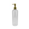 Buy cheap 250ml 500ml Plastic Transparent Lotion Bottle With Golden Pump Heads And Snap Fastened from wholesalers