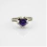 Buy cheap Women Jewelry 925 Silver 5.5mm Round Purple Cubic Zirconia Ring(F36) from wholesalers