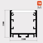 Industrial Circular LED Profile , Round LED Plastic Profile With Bending