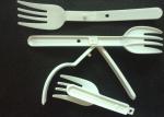 white color length 145 mm folding plastic fork Instant noodles, fruit fork