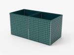 Military Use Hesco Bastion Barrier System Square Hole Shape Easy Assembly