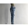 Buy cheap Rips / Repaired Kids Denim Jeans , Mid Mottled Wash Stretch Denim Skinny Jeans TW81071 from wholesalers