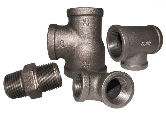 Municipal Engineering En 10242 Pipe Fittings / Cast Iron Gas Pipe Fittings 3/8" - 4" Size