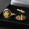 Buy cheap Metal Custom Cufflinks Gift Set Engraved Gold Cufflinks Mens Accessories from wholesalers