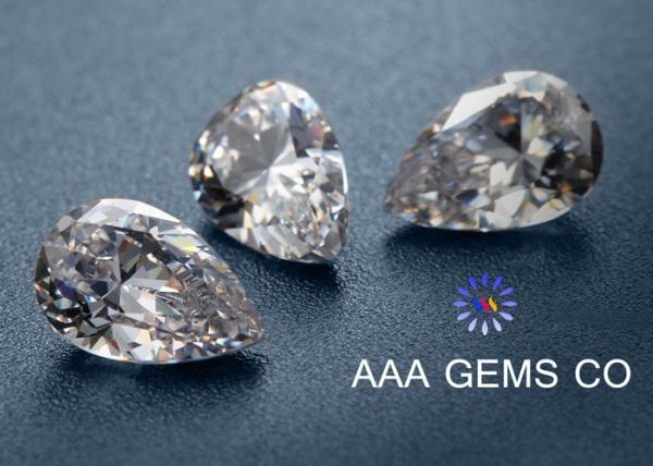 Buy cheap Decoration High Hardness Pear Shaped Moissanite For Rings / Earrings from wholesalers