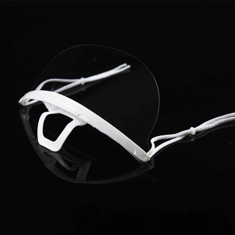 Food Processing 14*5.5CM Transparent Plastic Mouth Mask