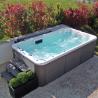 Buy cheap 4 Meters Acrylic White Endless Swimming Spa Pool Combo Hot Tub With 6 Seats from wholesalers