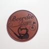 Buy cheap Embossed Brown Jean Leather Patch Black Logo Label For Clothes from wholesalers