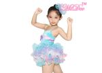 Sleeveless MiDee Ballet Dance Costumes Camisole Velvet Tiered Tutu Skirt