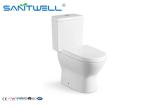 Buy cheap Chaozhou Bathroom SWC2221 Ceramic Toilet 700 * 370 * 790 MM Two Piece Toilets from wholesalers