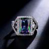 Buy cheap Handmade Eternity Crystal Ring AAA Cz Zircon Ring Engagement Wedding Band Rings for Women Finger Party Jewelry from wholesalers