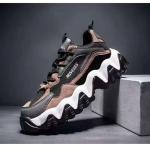 Color Matching Men's Sport Shoes Wear Resistance wave chunky sole sneakers