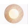 Buy cheap Yellow travertine good quality bedroom for home decorator interior stone wall lamp from wholesalers