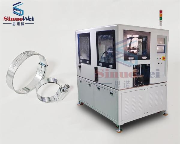0.5Mpa British Type Hose Clamp Machine / Hose Clips / Worm Gear Automatic