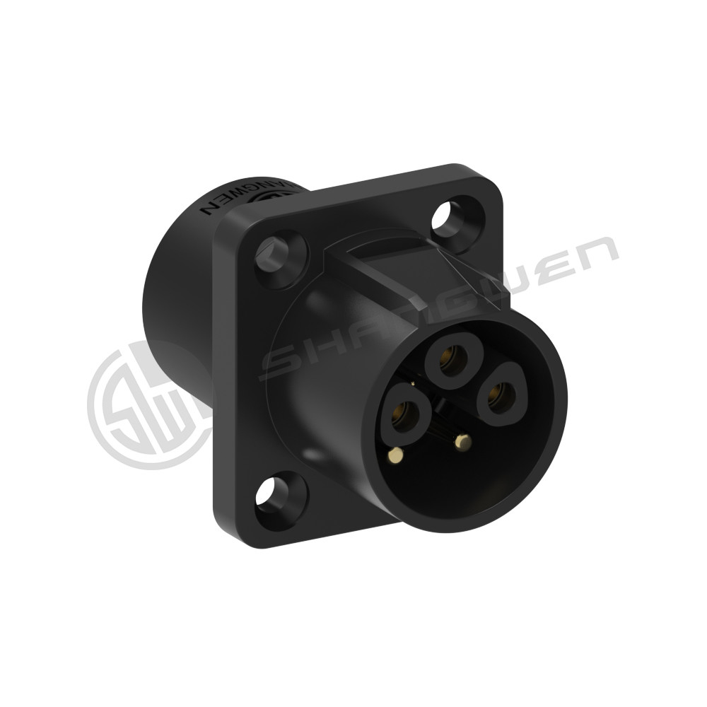 IP67 Waterproof Male Female Power Connector Precision PBT Material