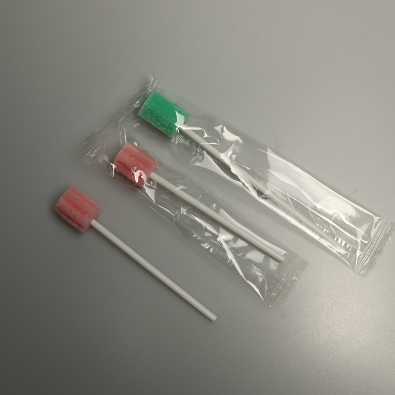Disposable Sterile Foam Tipped Oral Care Swab With PP Stick
