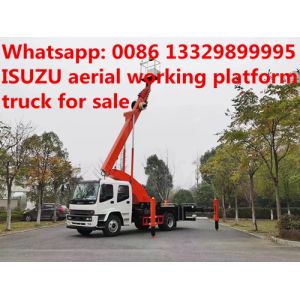Buy cheap HOT SALE! Customized ISUZU 24m telescopic truck mounted aerial working platform, good price hydraulic bucket vehicle from wholesalers