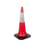 1MTR 5KGS Dubai Standard PVC Road Safety Cone