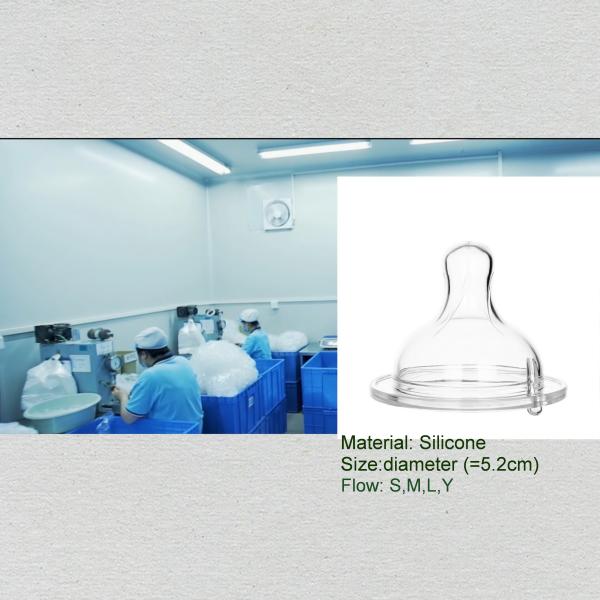 Buy cheap Size S M L Baby Silicone Nipple With Custom Logo Individual Package from wholesalers