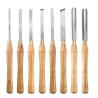 Buy cheap Brushed Stainless Steel Carbide Tip Wood Lathe Tools Chisel Set With Wood Handle from wholesalers