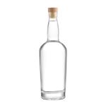 Transparent Glass Products 500ml 750ml 1000ml Round Empty Tequila Bottle and
