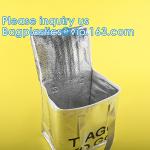 Aluminum Cooler Sealed Insulated Bag, Handle Thermal Lunch Bag, Hot Cold Bag,